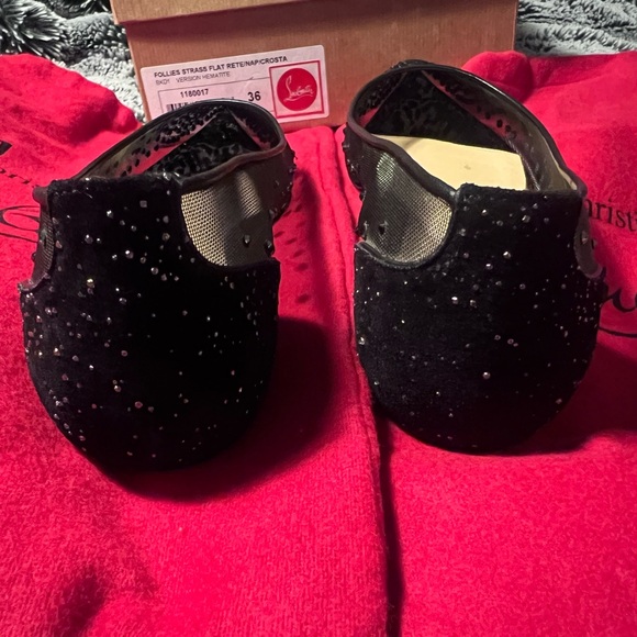 Authentic Christian Louboutin Follis Strass Black - Picture 5 of 10